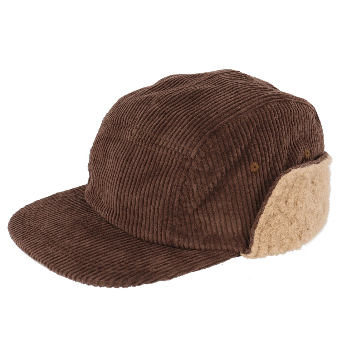 Alfie Brown Corduroy Hunting Earflap Cap
