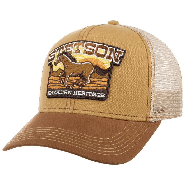 Stetson Mustang Horse Baseball Trucker Cap Adjustable Snapback