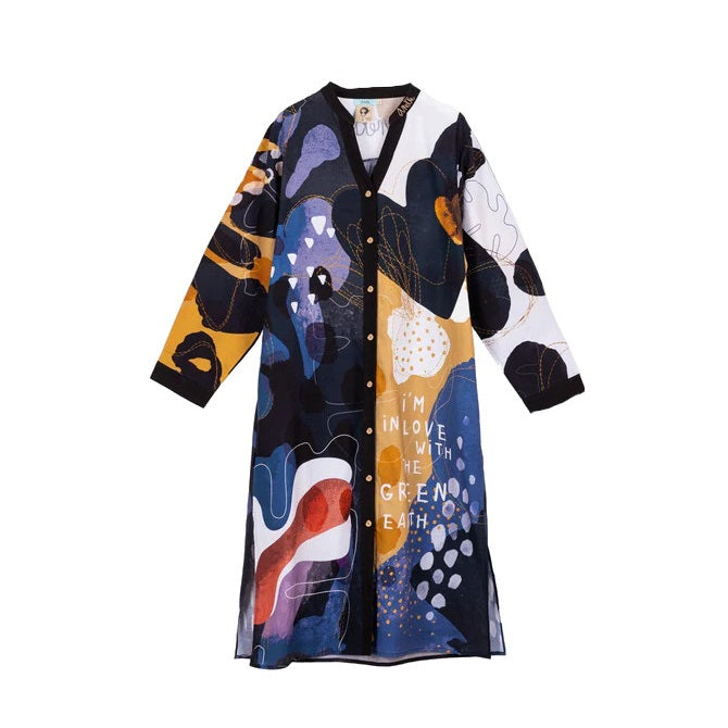 Anekke Amazonia Print Long Shirt Dress