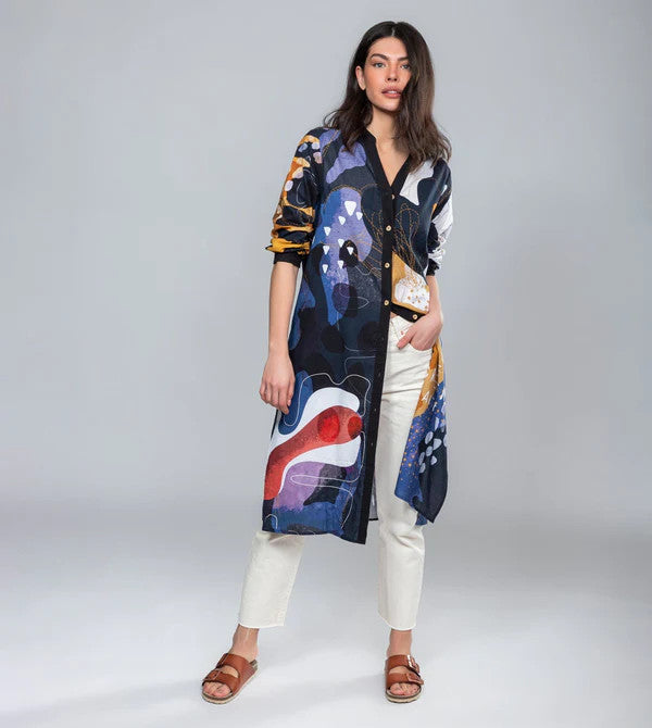 Anekke Amazonia Print Long Shirt Dress