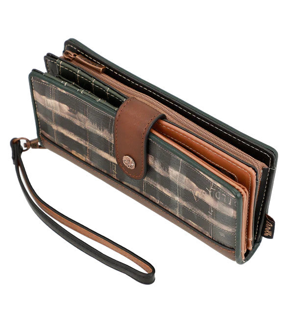 Anekke Forest Large Purse With Removable Wrist Strap