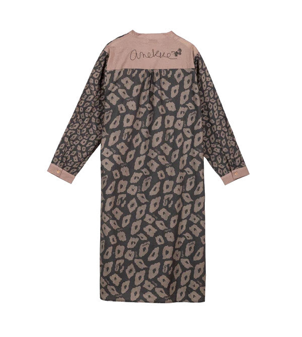 Anekke Leopard Print Long Shirt Dress