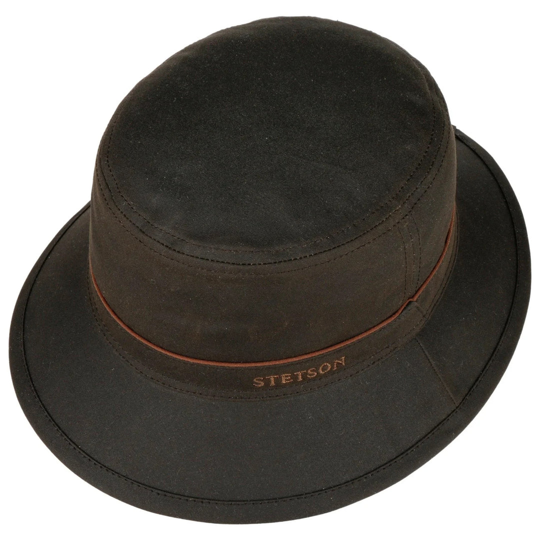 Stetson Avasun Waxed Cotton Bucket Hat Brown