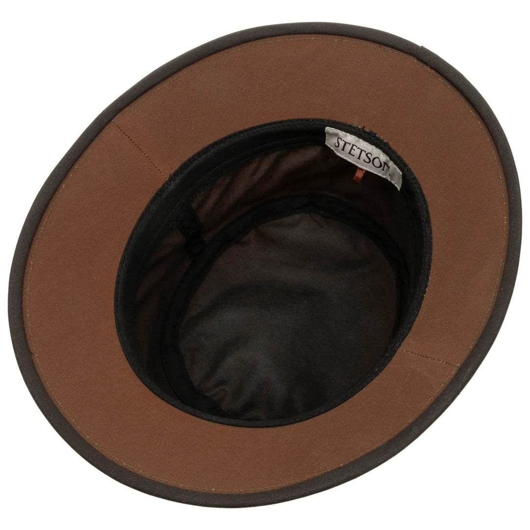 Stetson Avasun Waxed Cotton Bucket Hat Brown