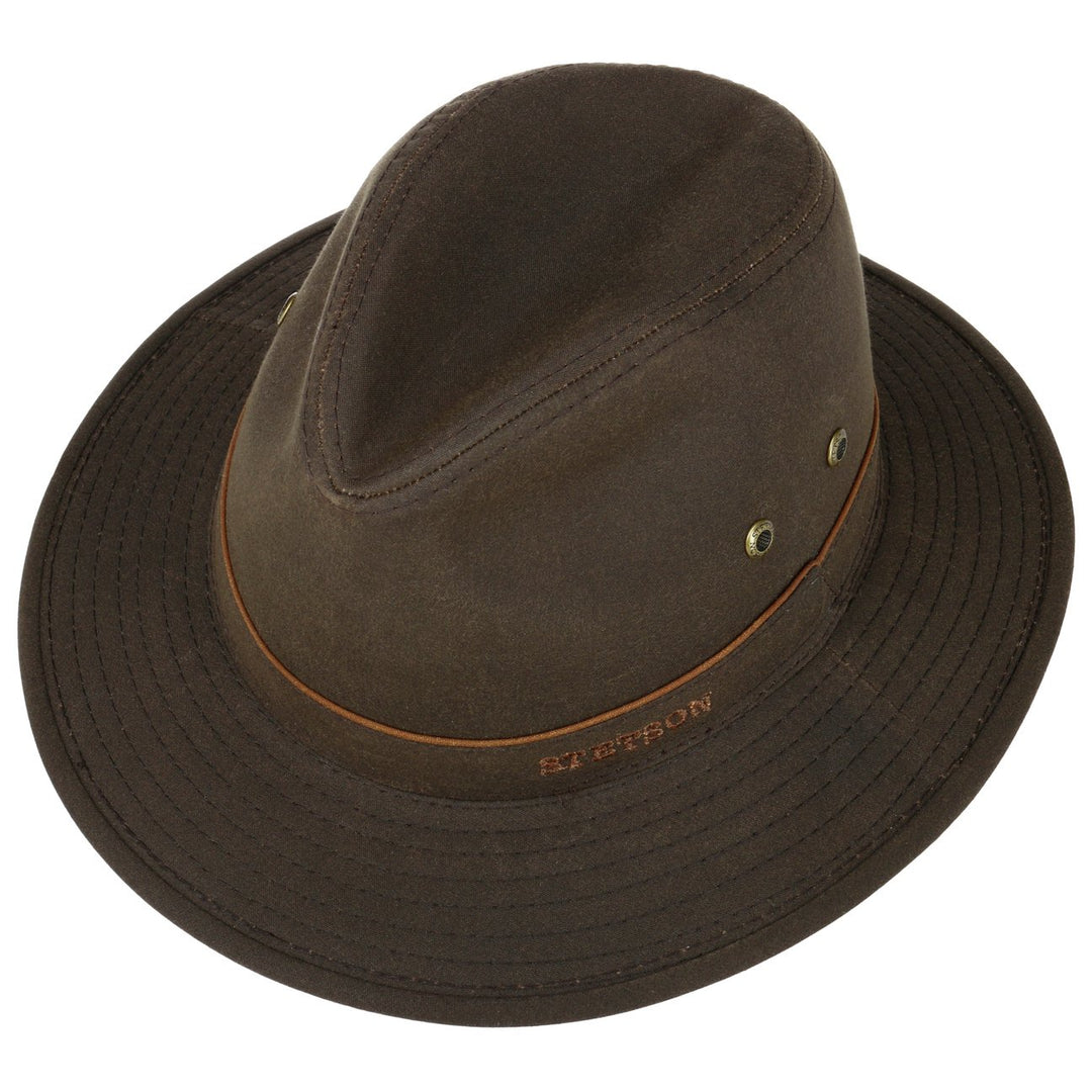 Stetson Avasun Waxed Cotton Traveller Brown