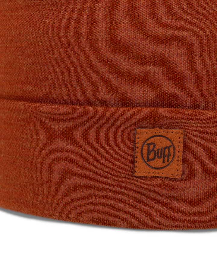 Buff Merino Heavyweight Beanie Hat in Cinnamon