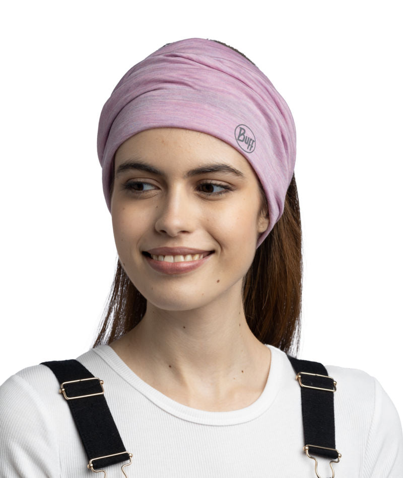 Buff Merino Lightweight Neckwear In Pansy