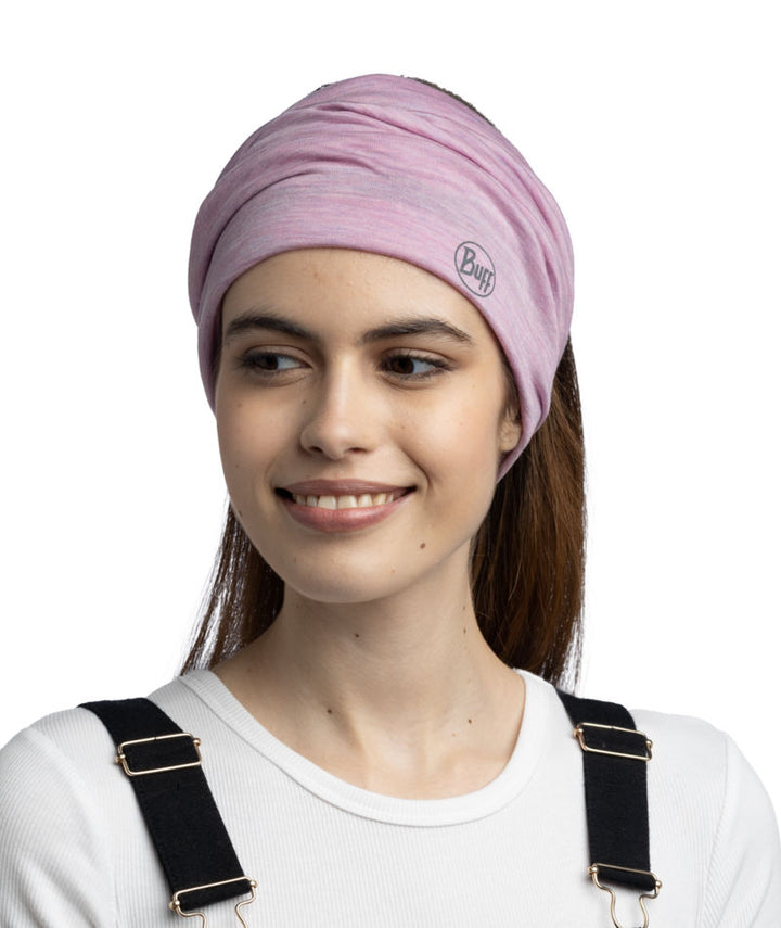 Buff Merino Lightweight Neckwear In Pansy