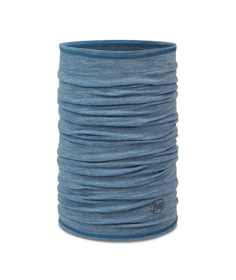 Buff Merino Lightweight Neckwear In Lake Blue