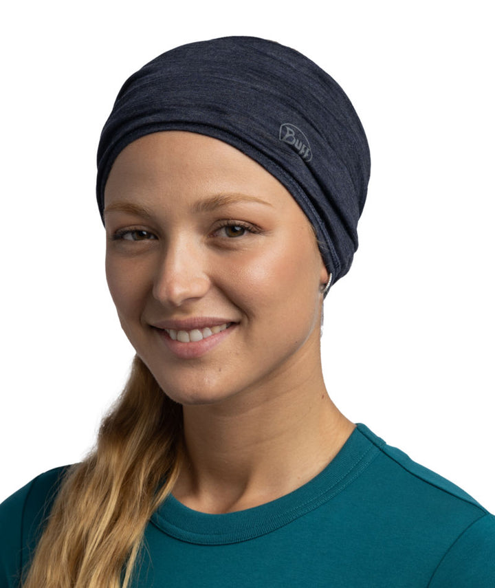 Buff Merino Lightweight Neckwear In Night Blue