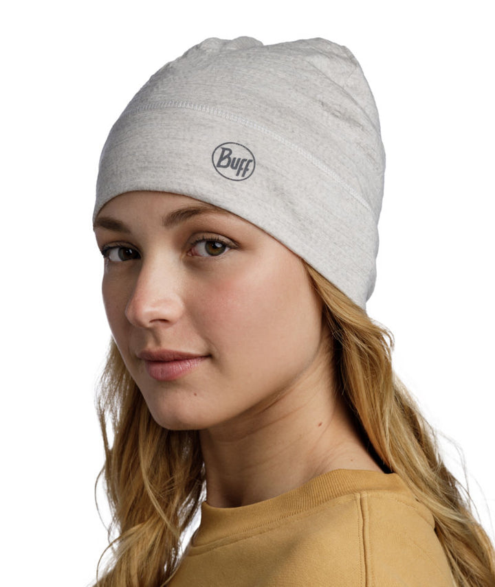 Buff Merino Lightweight Beanie Hat in Cloud