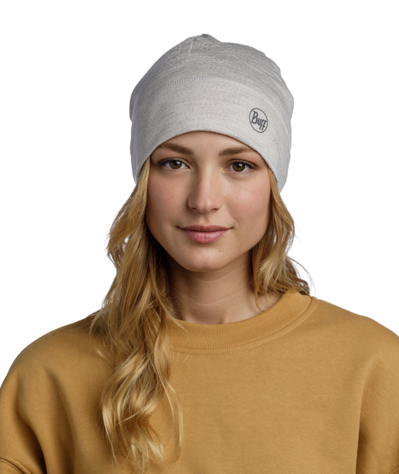 Buff Merino Lightweight Beanie Hat in Cloud