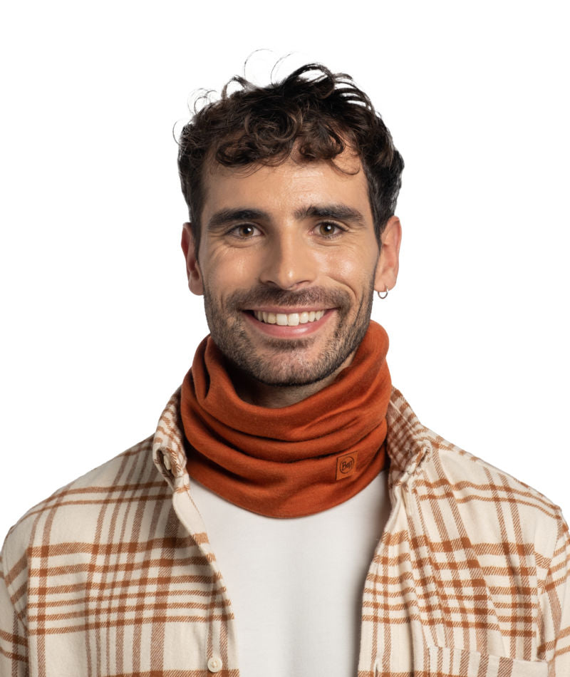Buff Merino Heavyweight Neckwear In Cinnamon