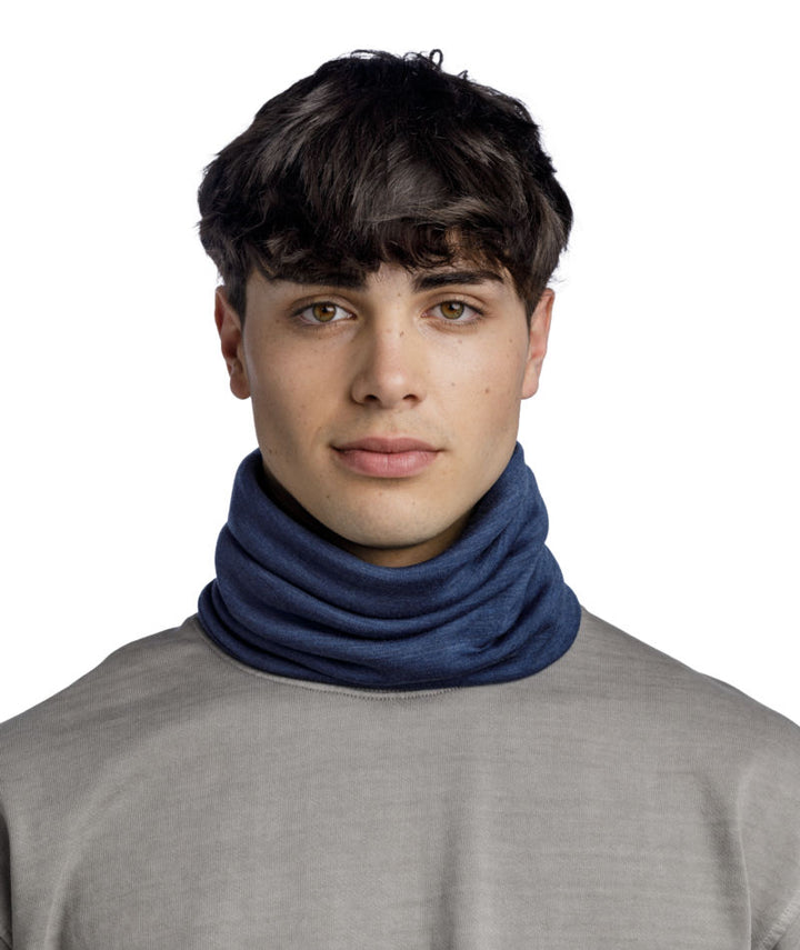 Buff Merino Heavyweight Neckwear In Night Blue
