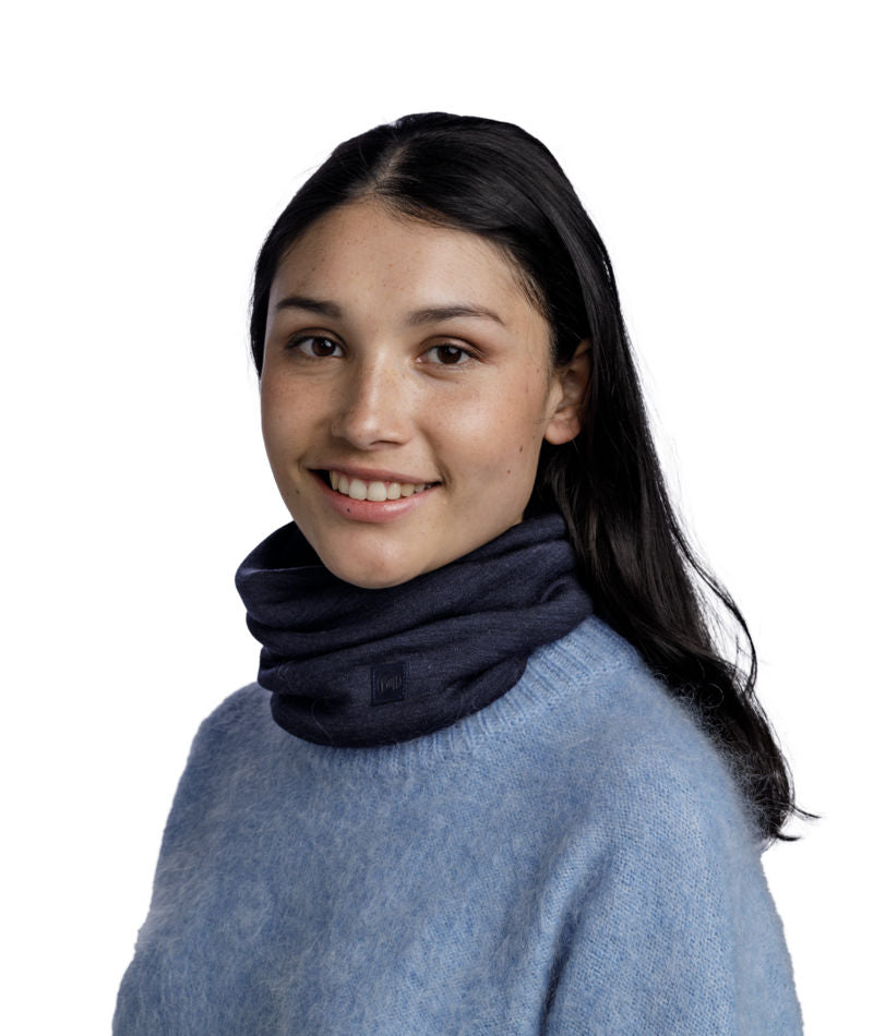 Buff Merino Heavyweight Neckwear In Indigo