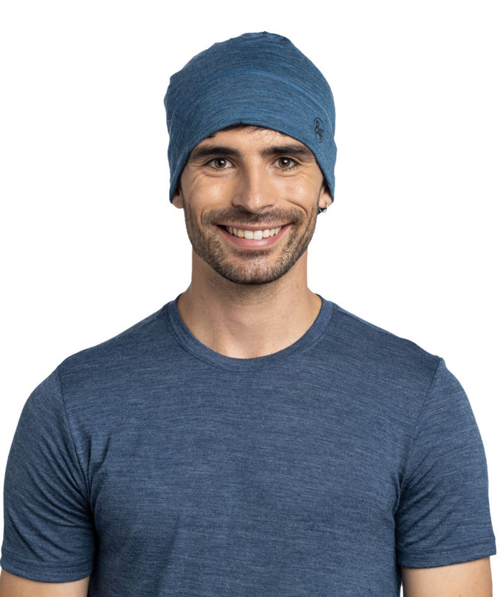 Buff Merino Lightweight Beanie Hat in Tempest