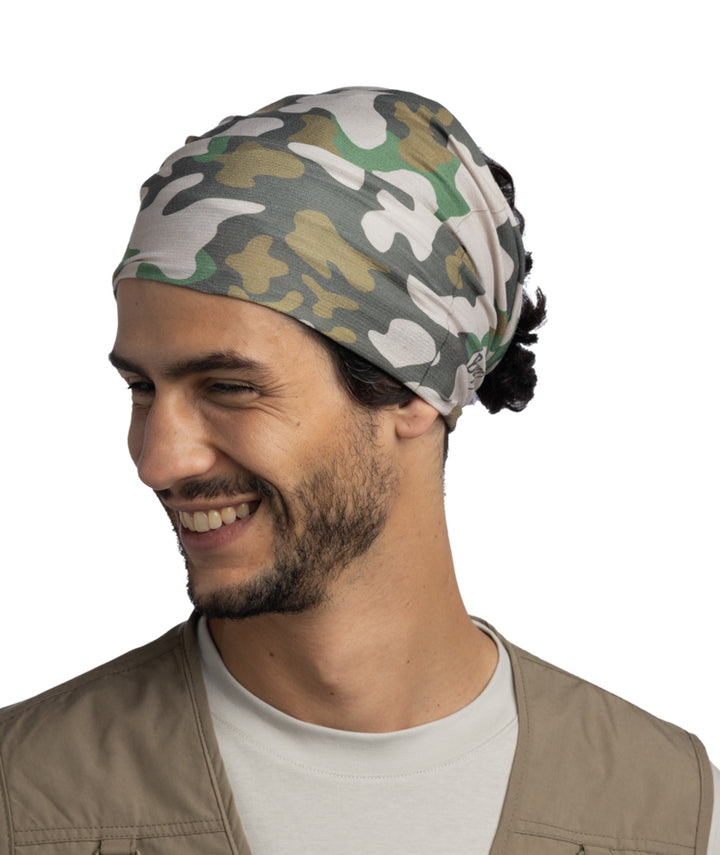Buff CoolNet UV Neckwear In Enob Khaki