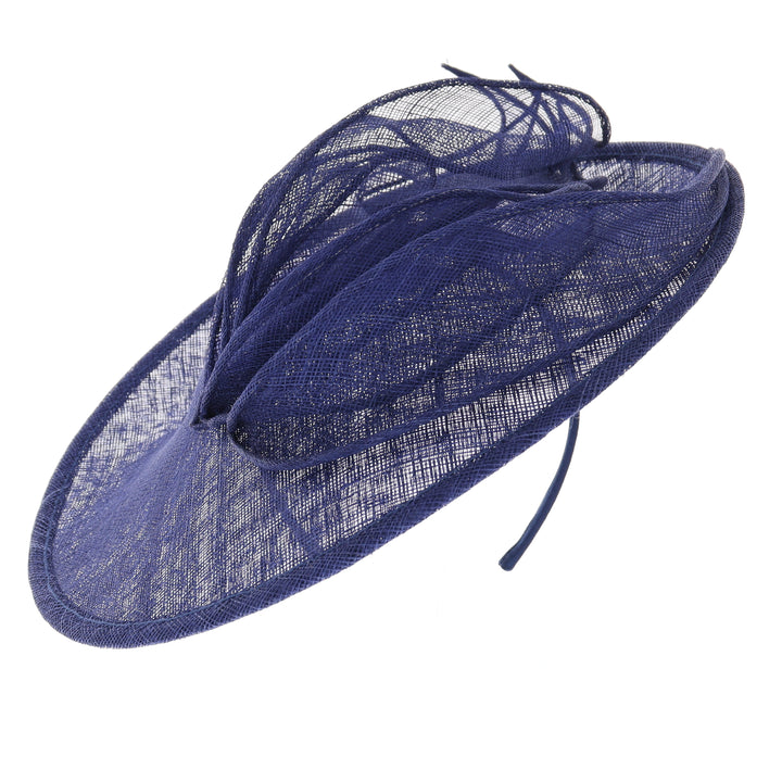 Marine Blue Maddox 34cm Disc Headband Fascinator