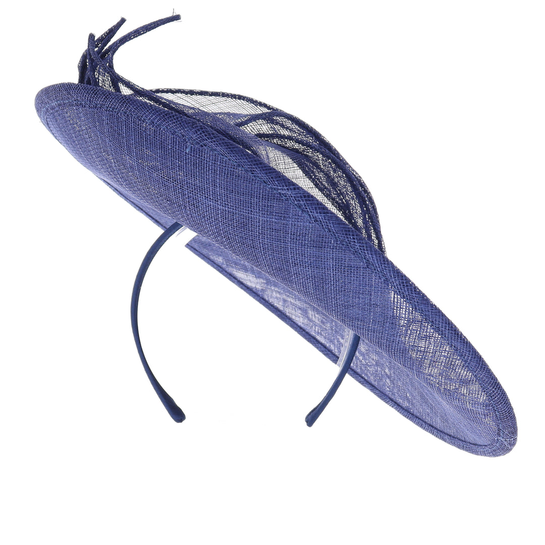 Marine Blue Maddox 34cm Disc Headband Fascinator
