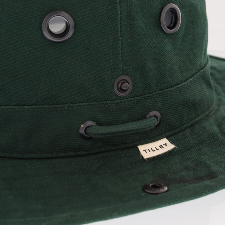 Tilley T3 Vintage Wanderer Cotton Bush Hat (Evergreen)