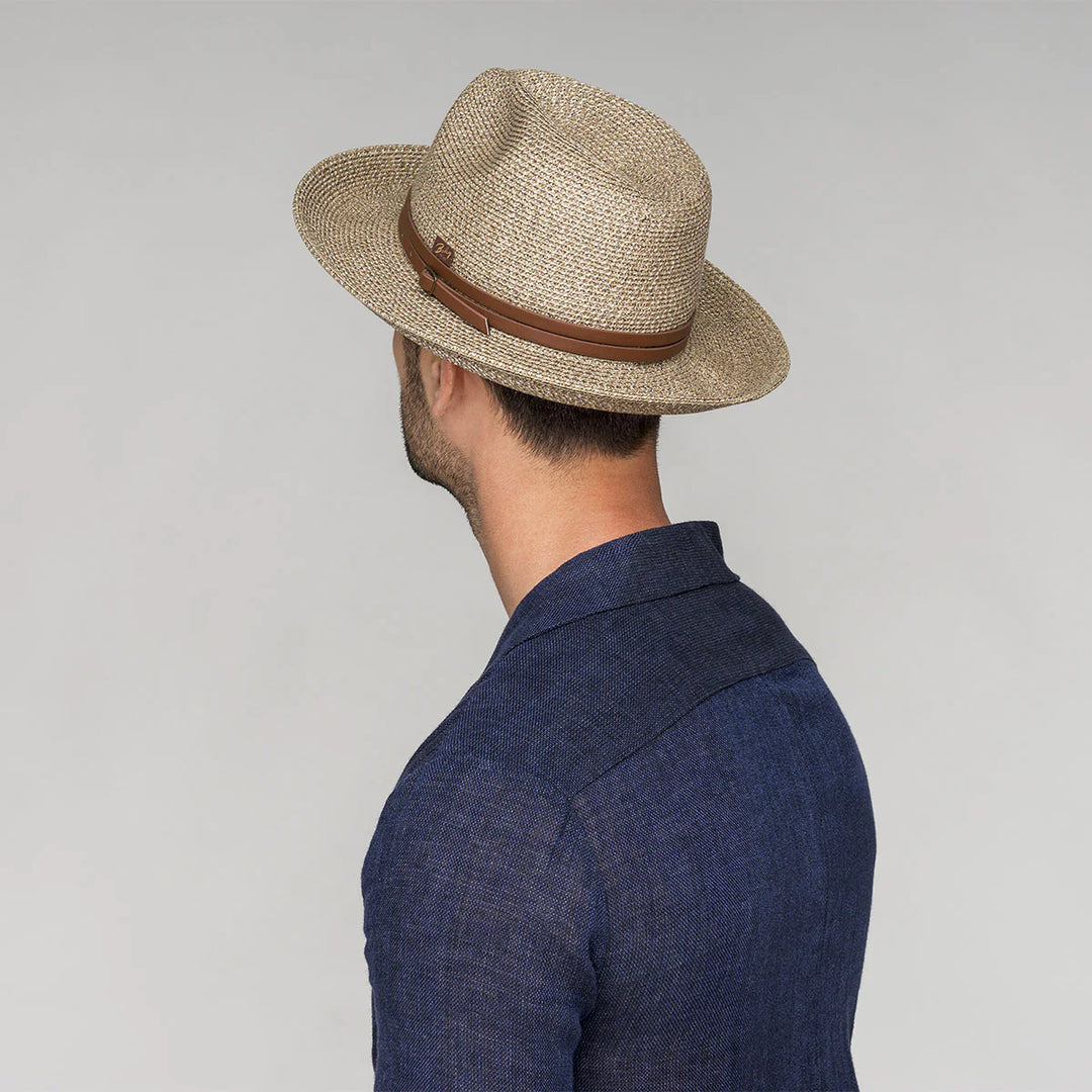 Bailey Balans Roll Up Traveller Hat in Mushroom