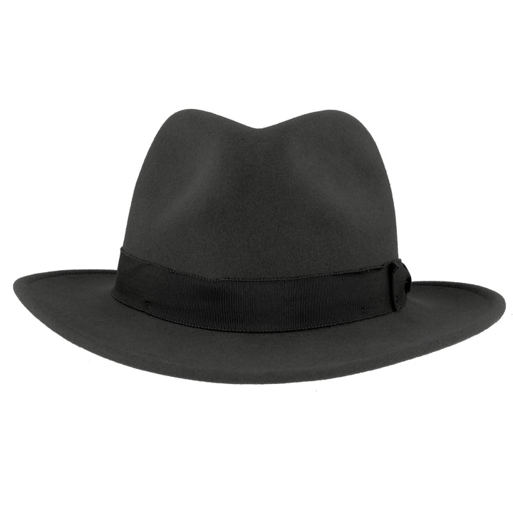 Curtis Wool Fedora Hat in Black