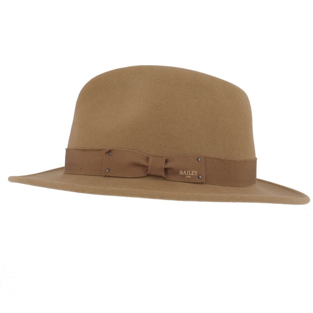 Curtis Wool Fedora Hat in Driftwood