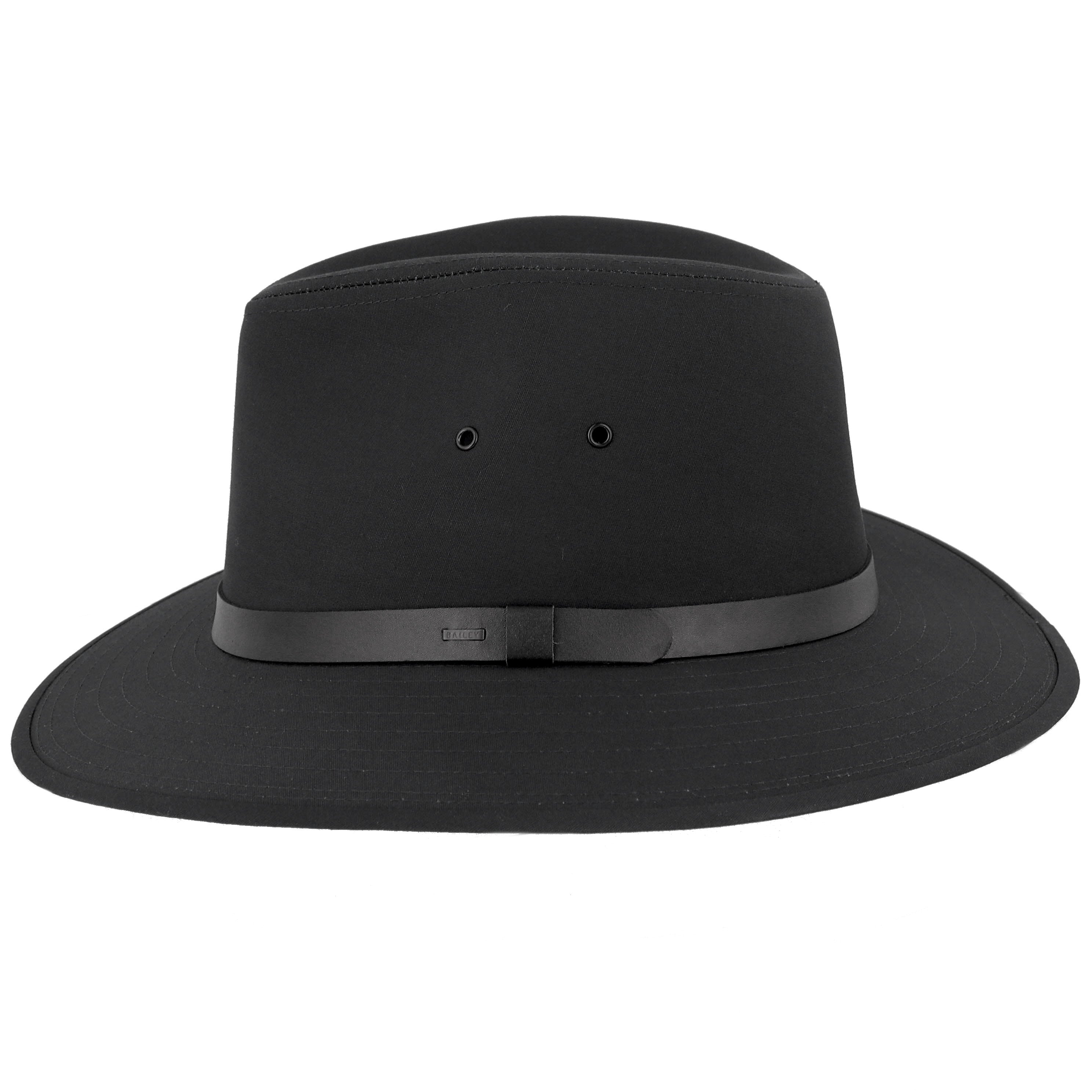 Bailey Dalton Water Resistant Safari Fedora Hat - Black – The Hat