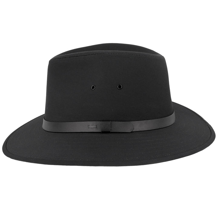 Bailey Dalton Water Resistant Safari Fedora Hat - Black