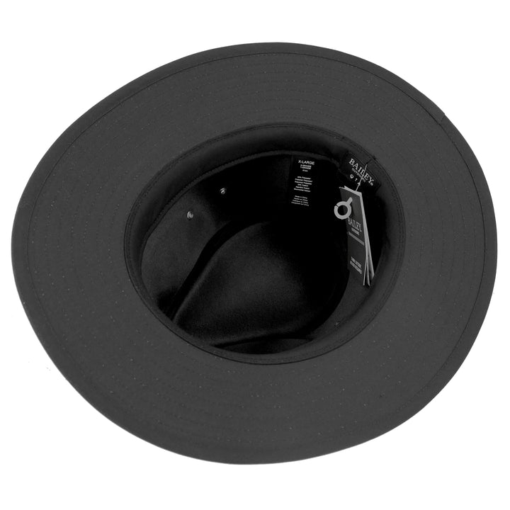 Bailey Dalton Water Resistant Safari Fedora Hat - Black