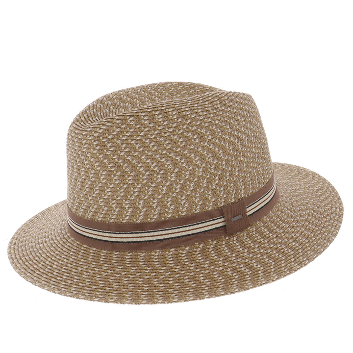 Bailey Braided Hester Summer Fedora in Tawny