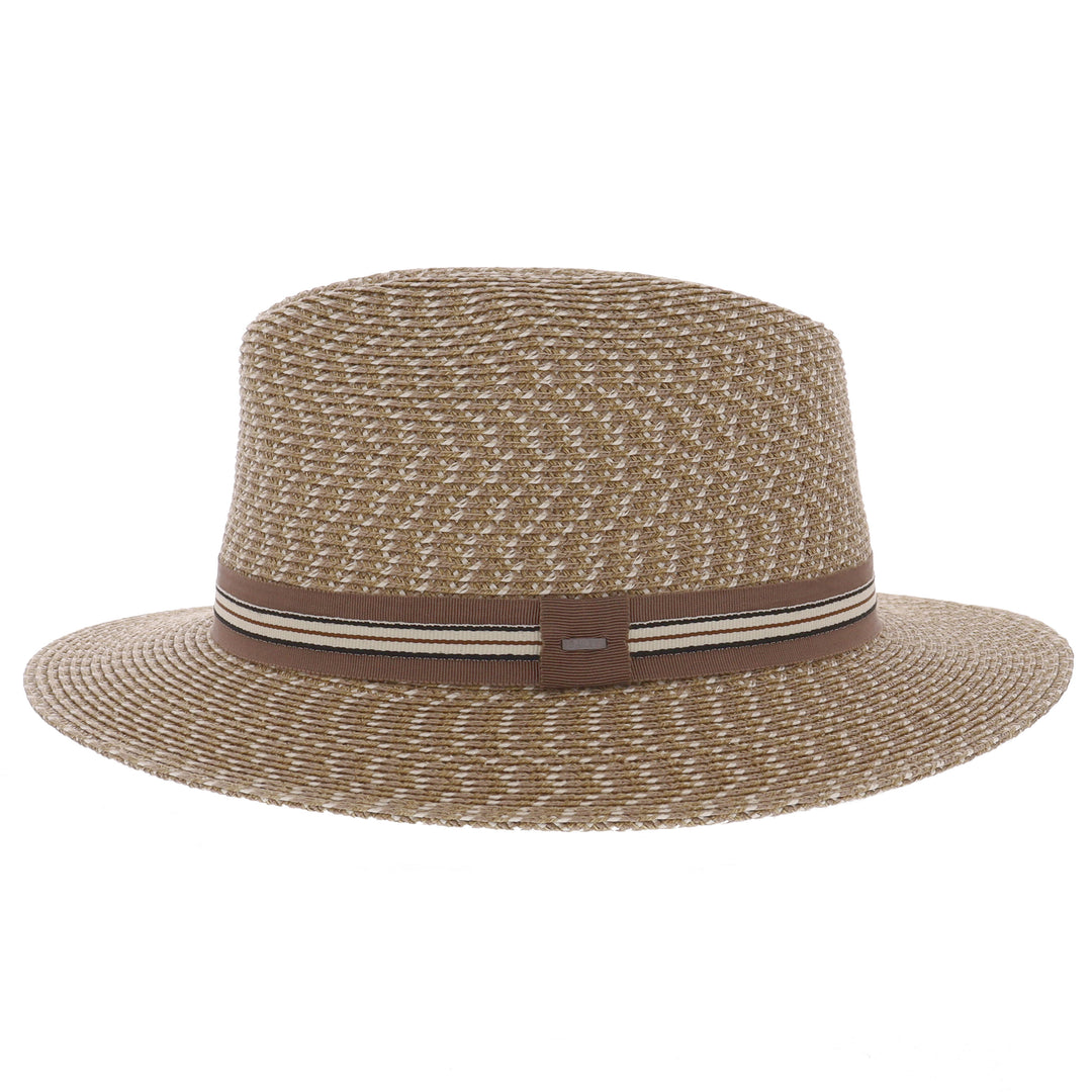 Bailey Braided Hester Summer Fedora in Tawny