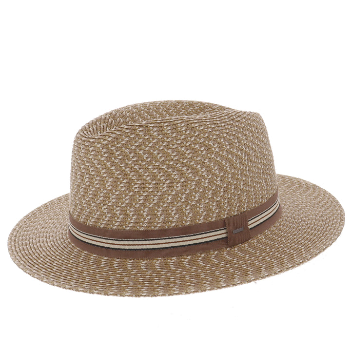 Bailey Braided Hester Summer Fedora in Tawny