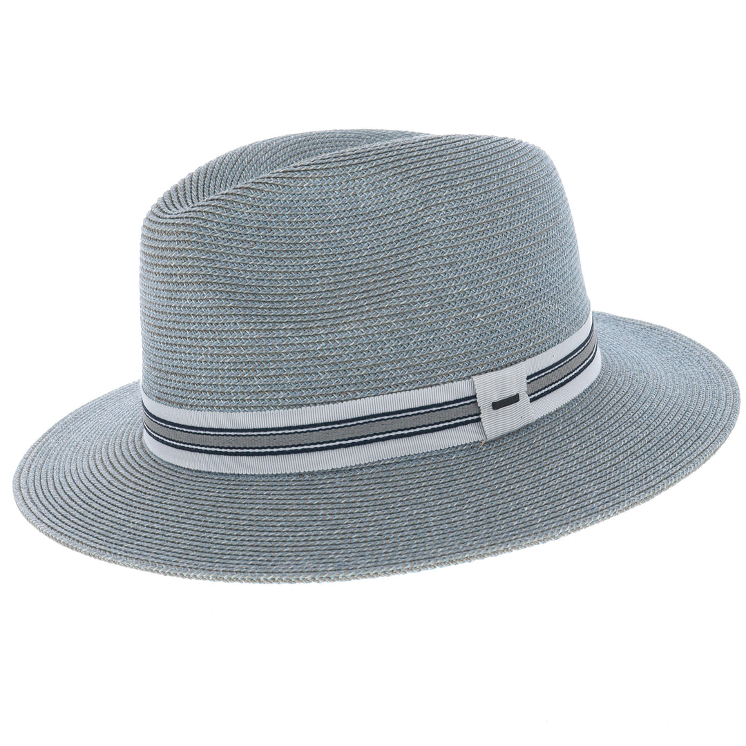 Bailey Braided Hester Summer Fedora in Light Blue