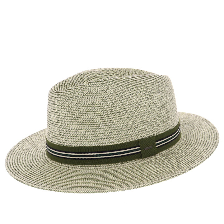 Bailey Braided Hester Summer Fedora in Matcha Green