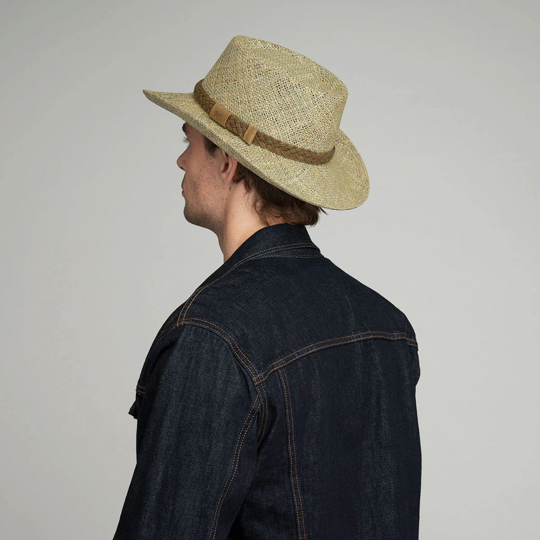 Bailey Melton Seagrass Gambler Straw Hat