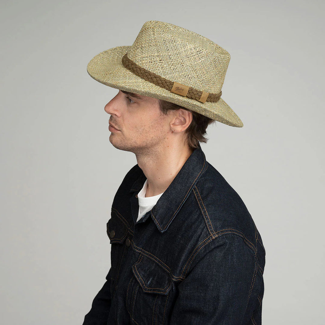 Bailey Melton Seagrass Gambler Straw Hat