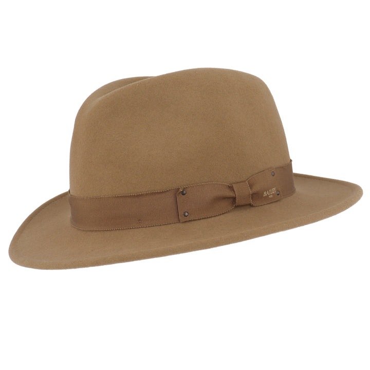 Curtis Wool Fedora Hat in Driftwood
