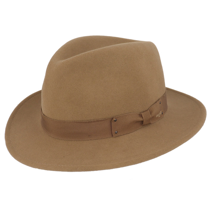 Curtis Wool Fedora Hat in Driftwood