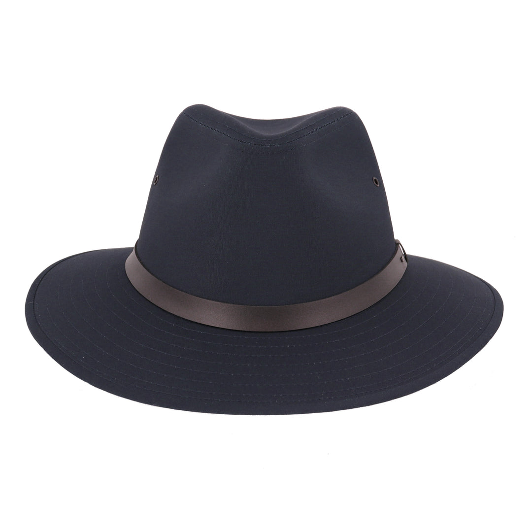 Bailey Dalton Water Resistant Safari Fedora Hat - Navy