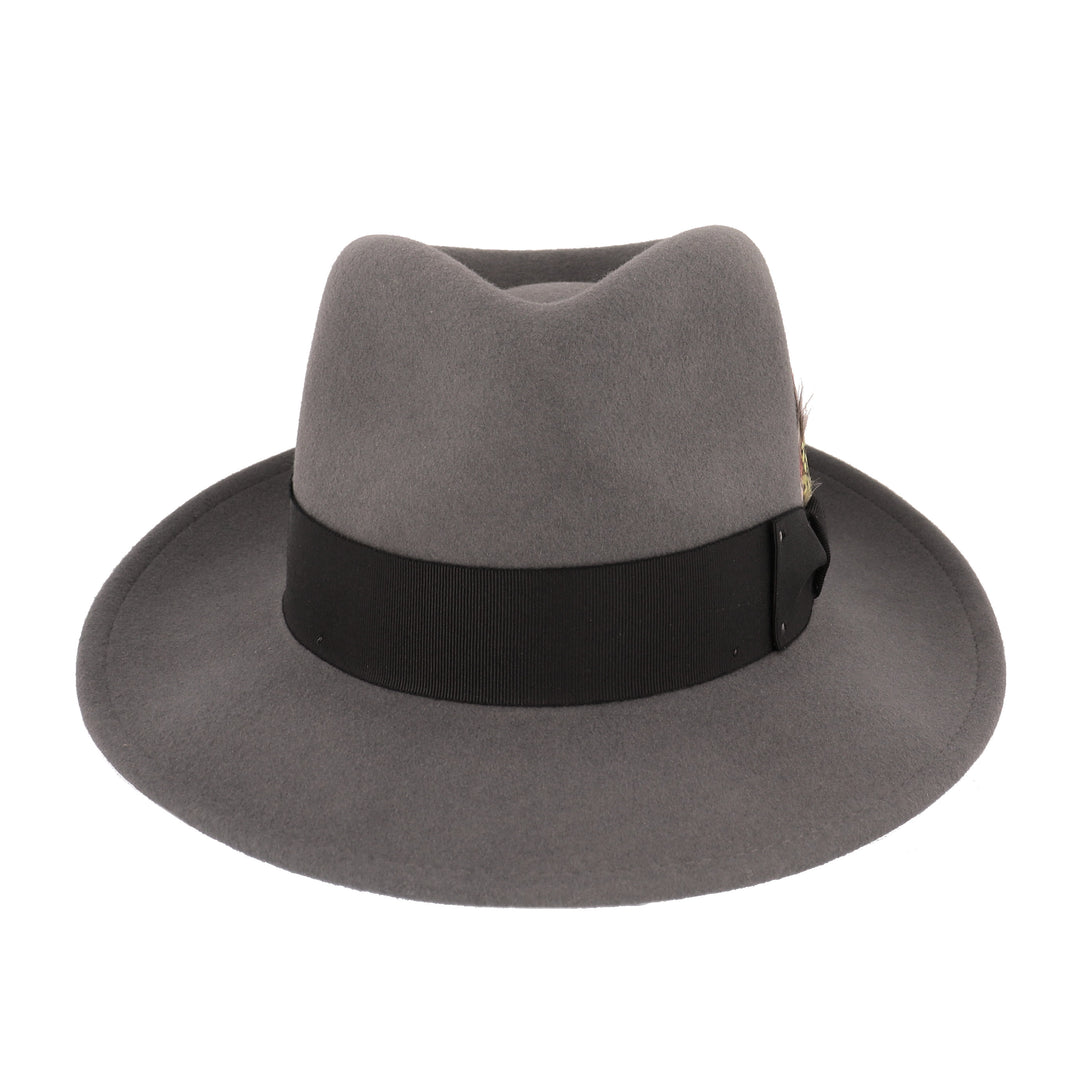 Litefelt Wool Fedora Hat in Graphite Grey