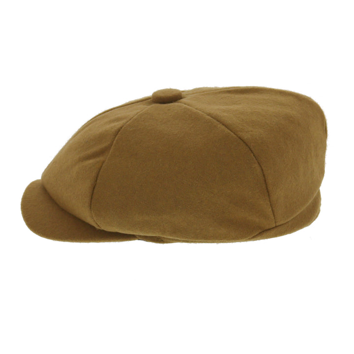 Wool Blend Bakerboy Cap Camel
