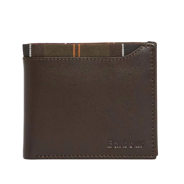Barbour Brown Brodick Leather Bi-fold Wallet