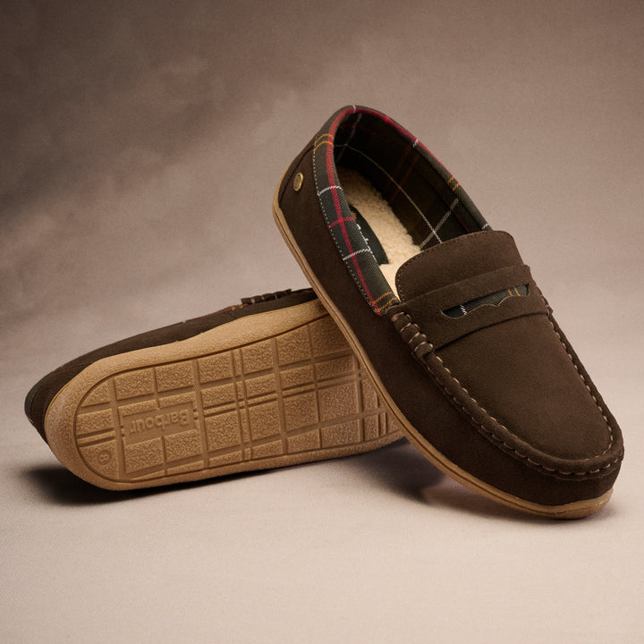 Barbour Albert Loafer Slippers - Brown
