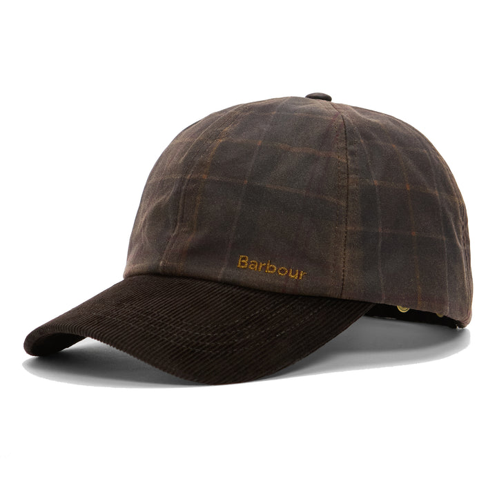 Barbour Women's Arlene Waxed Baseball Cap in Muted Tartan