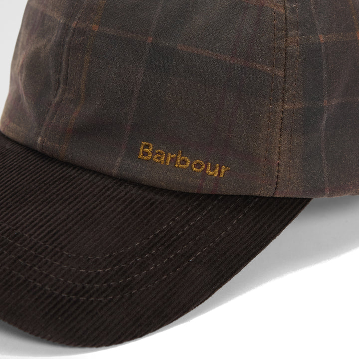 Barbour Women's Arlene Waxed Baseball Cap in Muted Tartan