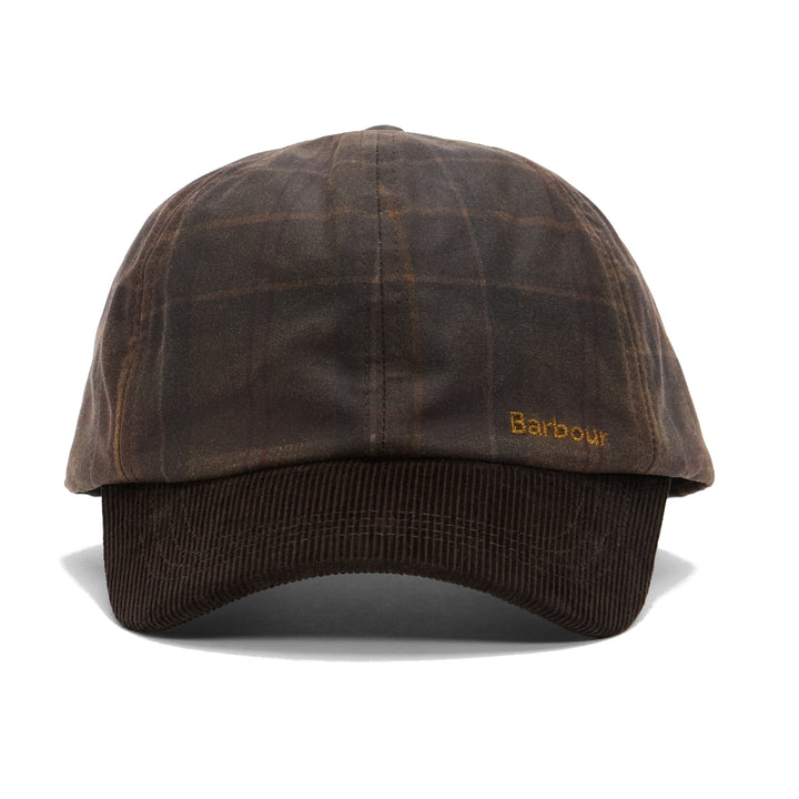 Barbour Women's Arlene Waxed Baseball Cap in Muted Tartan