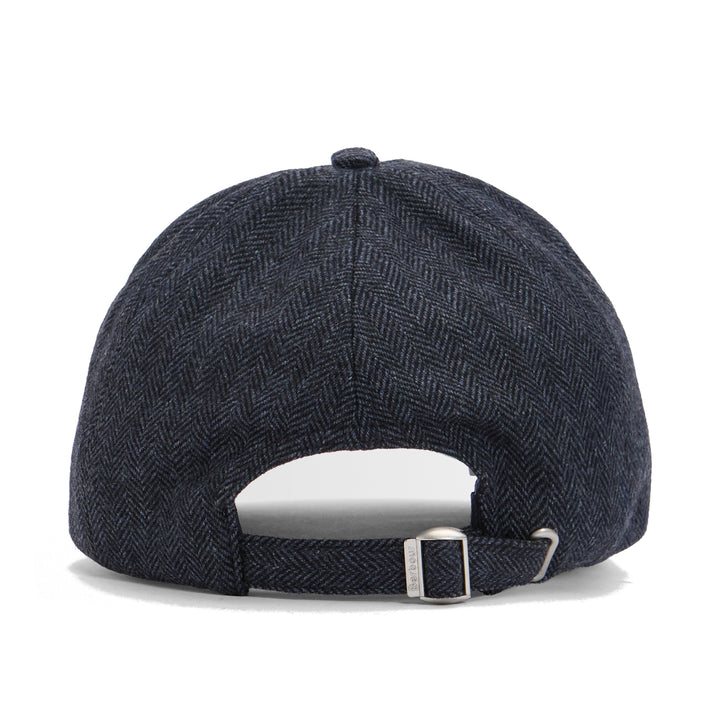 Barbour Barlow Blue Herringbone Baseball Cap