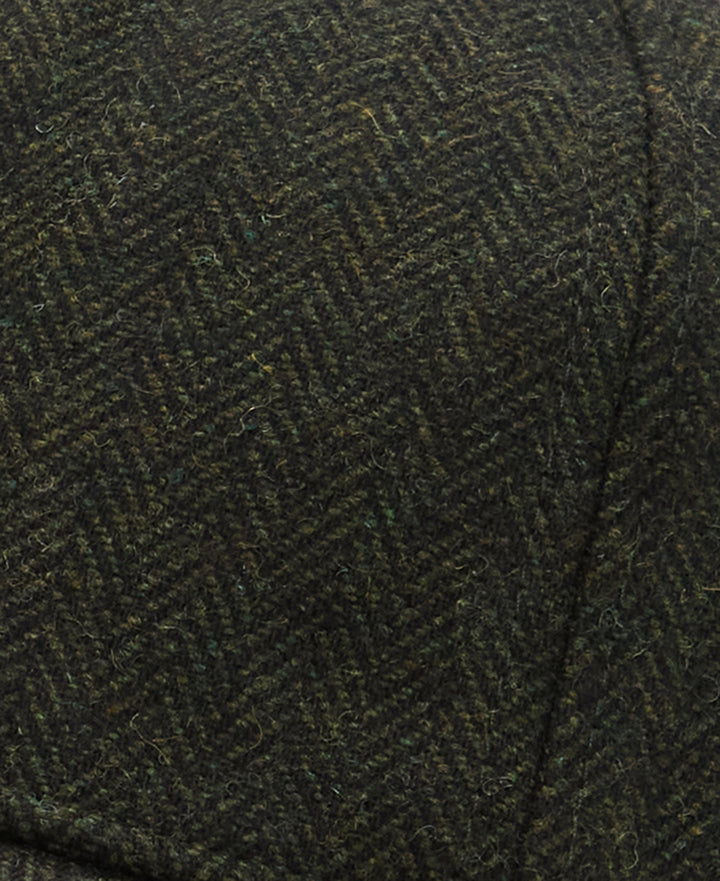 Barbour Barlow Olive Herringbone Baseball Cap