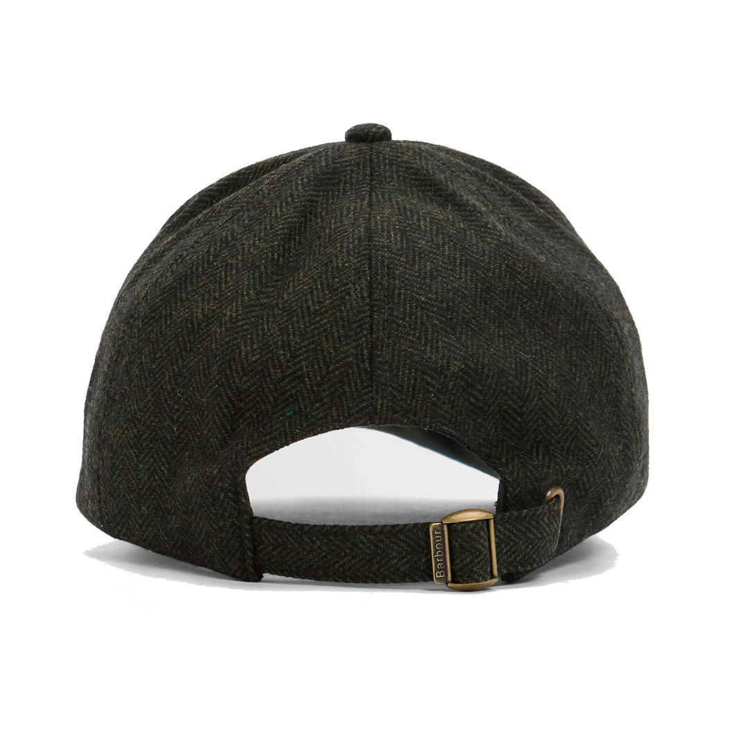Barbour Barlow Olive Herringbone Baseball Cap